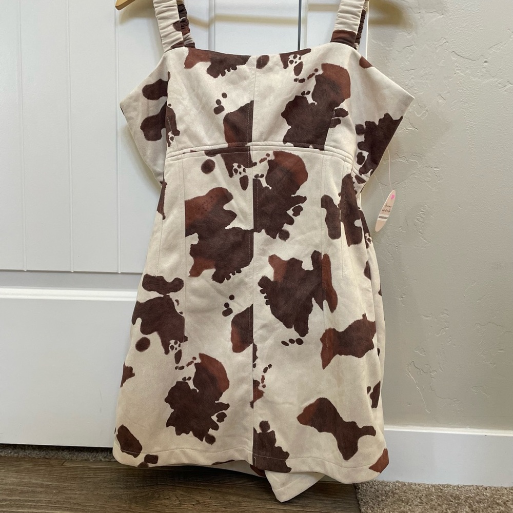 Cow print romper